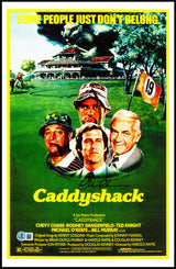 Chevy Chase Autographed Caddyshack 11x17 Movie Poster Photo Beckett BAS QR Stock #248831