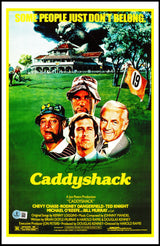 Chevy Chase Autographed Caddyshack 11x17 Movie Poster Photo Beckett BAS QR Stock #248832