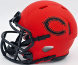 Dan Hampton Autographed Chicago Bears Rave Orange Mini Helmet "HOF 2002" Beckett BAS Witness Stock #249586