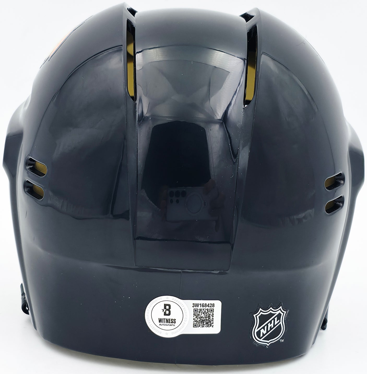 Jonathan Toews Autographed Chicago Blackhawks Black Mini Helmet Beckett BAS Witness Stock #250191