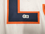 Chicago Bears Devin Hester Autographed White Jersey Beckett BAS QR Stock #250274