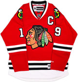 Chicago Blackhawks Jonathan Toews Autographed Red Reebok Premier Jersey Size L Beckett BAS Witness Stock #250188