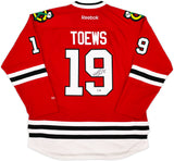 Chicago Blackhawks Jonathan Toews Autographed Red Reebok Premier Jersey Size XXL Beckett BAS Witness Stock #250190