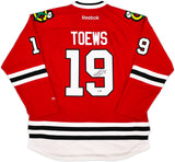 Chicago Blackhawks Jonathan Toews Autographed Red Reebok Premier Jersey Size XXL Beckett BAS Witness Stock #250190