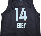 Memphis Grizzlies Zach Edey Autographed Blue Jersey Beckett BAS Witness Stock #249027