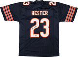 Chicago Bears Devin Hester Autographed Blue Jersey Beckett BAS QR Stock #250272