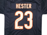 Chicago Bears Devin Hester Autographed Blue Jersey Beckett BAS QR Stock #250272