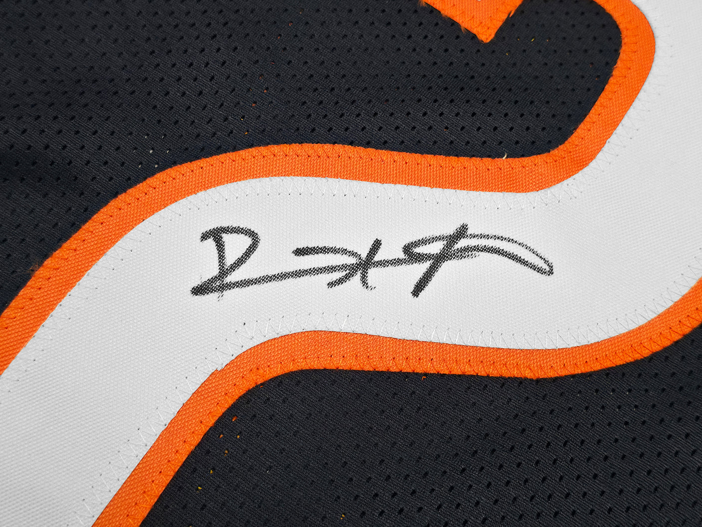 Chicago Bears Devin Hester Autographed Blue Jersey Beckett BAS QR Stock #250272