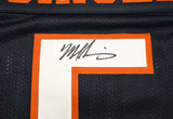 Chicago Bears Mike Singletary Autographed Blue Jersey Beckett BAS Witness Stock #250275