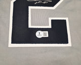 New York Yankees Juan Soto Autographed Gray Jersey Beckett BAS QR Stock #250496