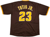 San Diego Padres Fernando Tatis Jr. Autographed Brown Jersey Beckett BAS Witness Stock #250497