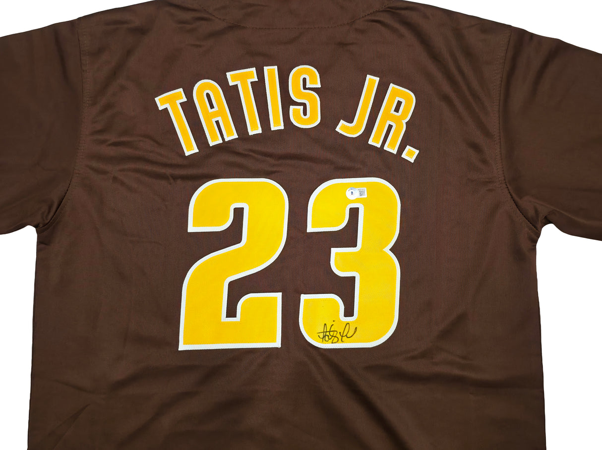 San Diego Padres Fernando Tatis Jr. Autographed Brown Jersey Beckett BAS Witness Stock #250497