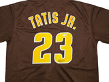 San Diego Padres Fernando Tatis Jr. Autographed Brown Jersey Beckett BAS Witness Stock #250497