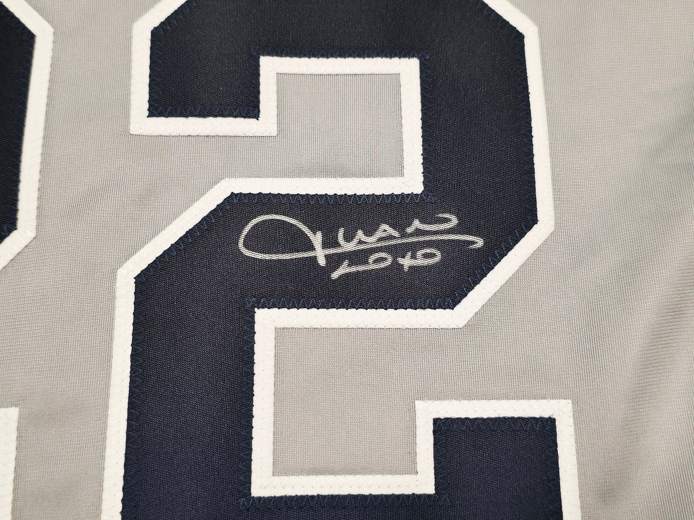 New York Yankees Juan Soto Autographed Gray Jersey JSA Stock #250495