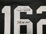 Oakland Raiders Super Bowl MVP's Fred Biletnikoff, Jim Plunkett and Marcus Allen Autographed Black Jersey Beckett BAS Stock #249489