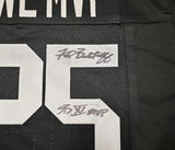 Oakland Raiders Super Bowl MVP's Fred Biletnikoff, Jim Plunkett and Marcus Allen Autographed Black Jersey Beckett BAS Stock #249489