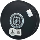 Jonathan Toews Autographed Official Chicago Blackhawks Logo Hockey Puck Beckett BAS Witness Stock #250561