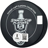 Jonathan Toews Autographed Official 2015 Stanley Cup Champions Chicago Blackhawks Logo Hockey Puck Beckett BAS Witness Stock #250567