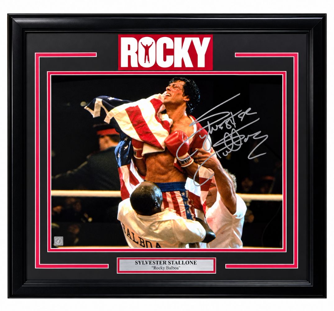 Sylvester Stallone Signed Framed 16x20 Rocky Photo ASI