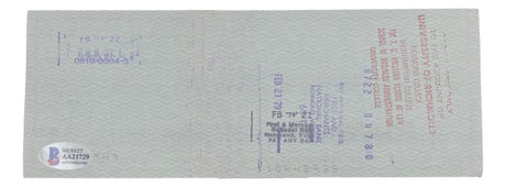 Stan Musial St. Louis Cardinals Signed Bank Check #5483 BAS - Sports Integrity