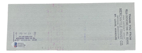 Stan Musial St. Louis Cardinals Signed Bank Check #5484 BAS - Sports Integrity