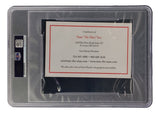 Stan Musial Signed In Black Slabbed 4x6 St. Louis Cardinals Postcard PSA/DNA - Sports Integrity
