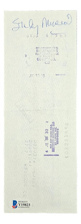 Stan Musial St. Louis Cardinals Signed Bank Check #2339 BAS Y19823 - Sports Integrity