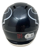 Stefon Diggs Signed Houston Texans Mini Speed Helmet BAS