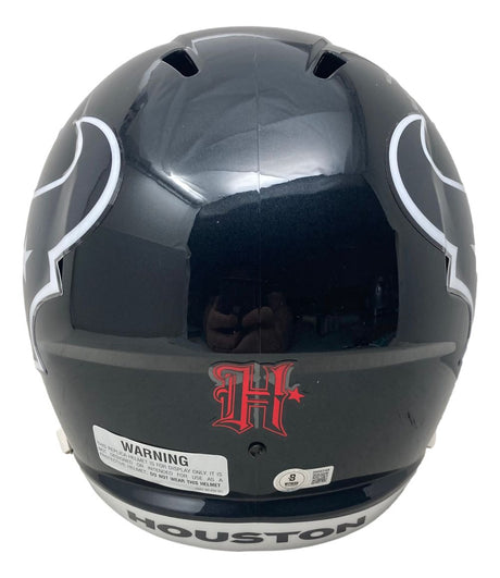 Stefon Diggs Signed Houston Texans Full Size Speed Replica Helmet BAS - Sports Integrity