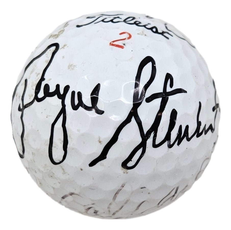 Stewart Faldo Strange Calcavecchia Signed Titleist 2 Golf Ball BAS LOA - Sports Integrity