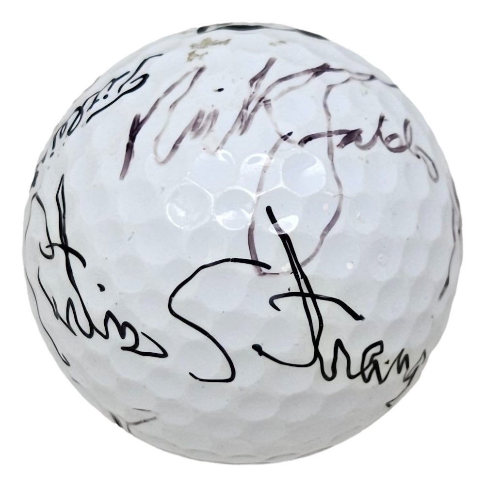 Stewart Faldo Strange Calcavecchia Signed Titleist 2 Golf Ball BAS LOA - Sports Integrity