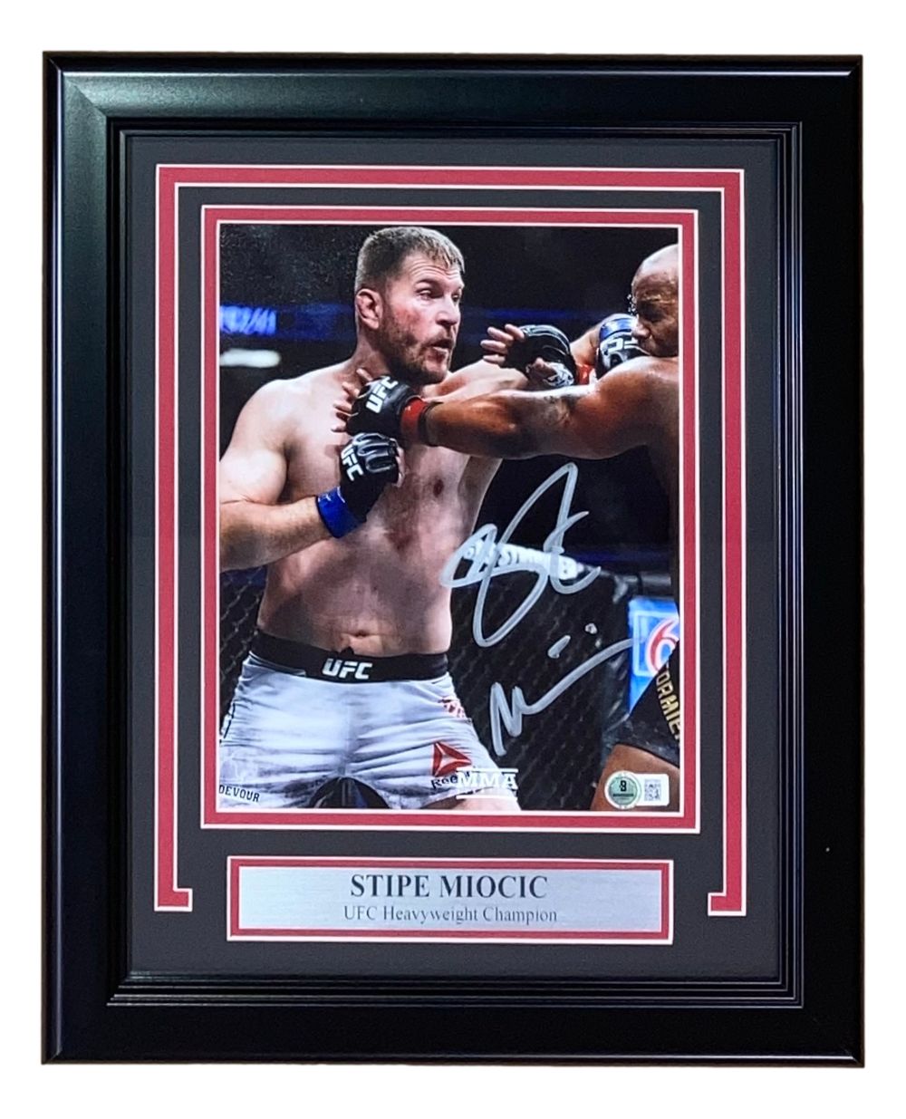 Stipe Miocic Signed Framed 8x10 MMA Photo BAS