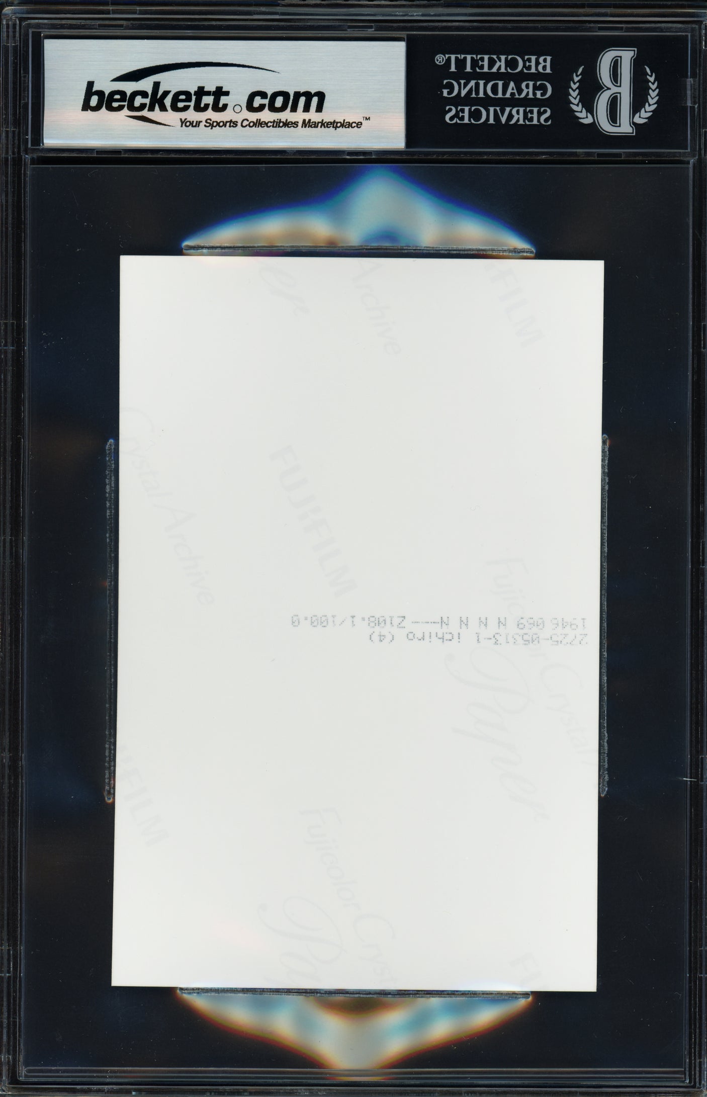 Ichiro Suzuki Autographed 4x6 Photo Seattle Mariners Auto Grade Gem Mint 10 Beckett BAS Stock #251038