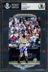 Ichiro Suzuki Autographed 4x6 Photo Seattle Mariners Auto Grade Gem Mint 10 Beckett BAS Stock #251039