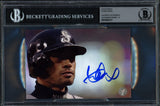 Ichiro Suzuki Autographed 4x6 Photo Seattle Mariners Auto Grade Gem Mint 10 Beckett BAS Stock #251040