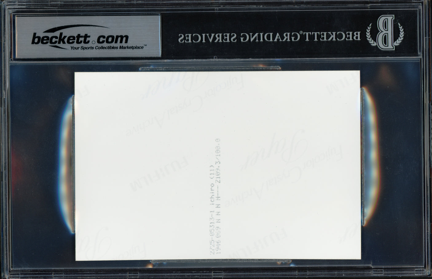 Ichiro Suzuki Autographed 4x6 Photo Seattle Mariners Auto Grade Gem Mint 10 Beckett BAS Stock #251042