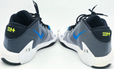 Giannis Antetokounmpo Autographed 2019 Player Exclusive (PE) Promo White/Metallic Silver-FIR-LT Cream Nike Zoom Freak 1 Shoes Milwaukee Bucks Size 17 Beckett BAS Witness Stock #252757