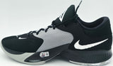 Giannis Antetokounmpo Autographed Black, Grey & White Nike Zoom Freak 4 Shoes Milwaukee Bucks Size 16 (No Box) Beckett BAS Witness Stock #252766