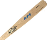 Edgar Martinez Autographed Blonde Louisville Slugger Pro Stock Baseball Bat Seattle Mariners Beckett BAS Witness Stock #252589