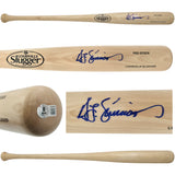 Ted Simmons Autographed Blonde Louisville Slugger Pro Stock Baseball Bat St. Louis Cardinals Beckett BAS Witness Stock #252591