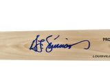 Ted Simmons Autographed Blonde Louisville Slugger Pro Stock Baseball Bat St. Louis Cardinals Beckett BAS Witness Stock #252591