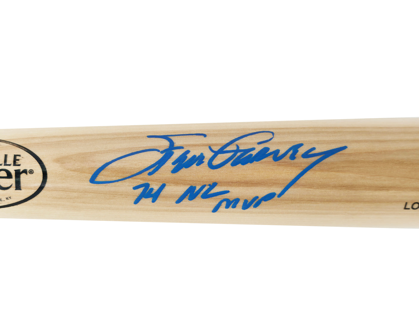 Steve Garvey Autographed Blonde Louisville Slugger Pro Stock Baseball Bat Los Angeles Dodgers "1974 NL MVP" Beckett BAS Witness Stock #252592