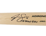 Jac Caglianone Autographed Blonde Rawlings Adirondack Pro Baseball Bat Kansas City Royals "MLB Debut 6/3/25" Fanatics & MLB Holo Stock #252775