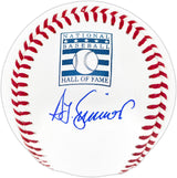 Ted Simmons Autographed Official Hall of Fame HOF Logo Baseball St. Louis Cardinals Beckett BAS Witness Stock #252456