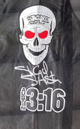 Stone Cold Steve Austin Signed Framed WWE Skull Vest BAS