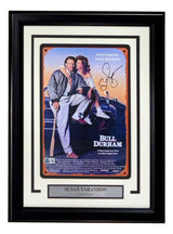 Susan Sarandon Signed Framed 8x12 Bull Durham Metal Sign BAS