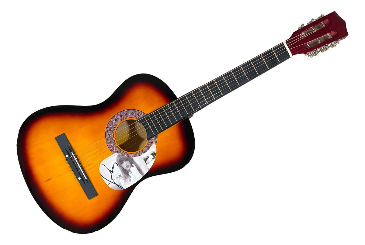 Taylor Swift Signed 38" Sunburst Acoustic Guitar JSA QR Hologram