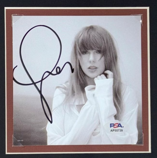 Taylor Swift Signed Framed Life Of Showgirl Sweatshirt w/ Signed Insert PSA/DNA