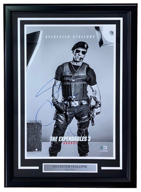 Sylvester Stallone Signed Framed 14x20 Expendables Photo BAS - Sports Integrity