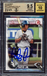 Fernando Tatis Jr Signed 2016 Bowman BP17 Rookie Card BAS Gem Mint 9.5 Auto 10